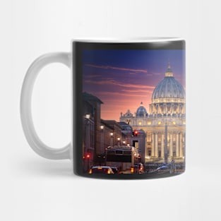 Saint Peter Basilica in Vatican City at Rome, Italy Mug